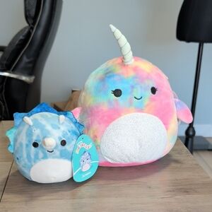 Set Of 2 Squishmalows New With Tags- Navina 8" And Jerome 5"